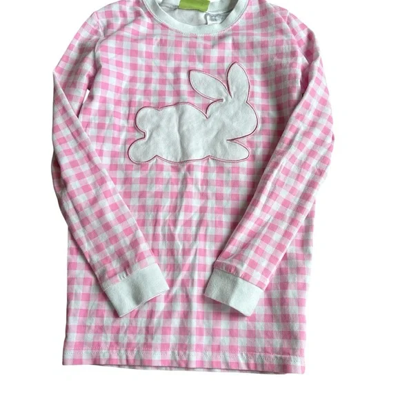 Classic Whimsy Bunny Pink Check PJs - Picture 2 of 7